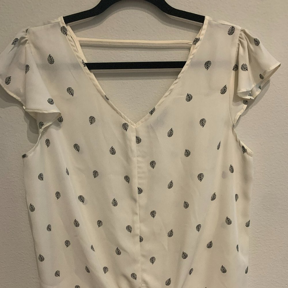 Papermoon Tie-front blouse